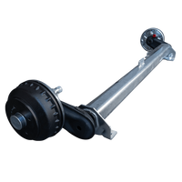 AL-KO COMPACT fékező tengely pótkocsihoz/szállítóhoz 1350kg 1200mm 1650mm 4x100