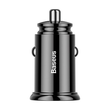 BASEUS Kör alakú műanyag USB-A, USB-C 30W-os autós töltő
