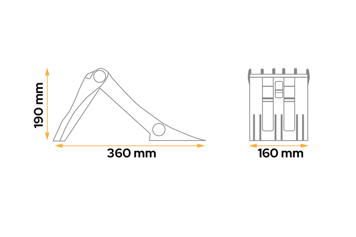 LOKHEN ORIGAMY 46 órás kerékék: 190 mm, összecsukható
