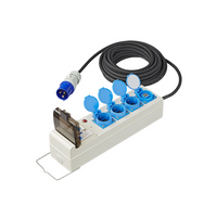 CEE kemping hosszabbító kábel elosztóval ProPlus 373583DE 10m kábel, 3x Schuko aljzat, 2xUSB