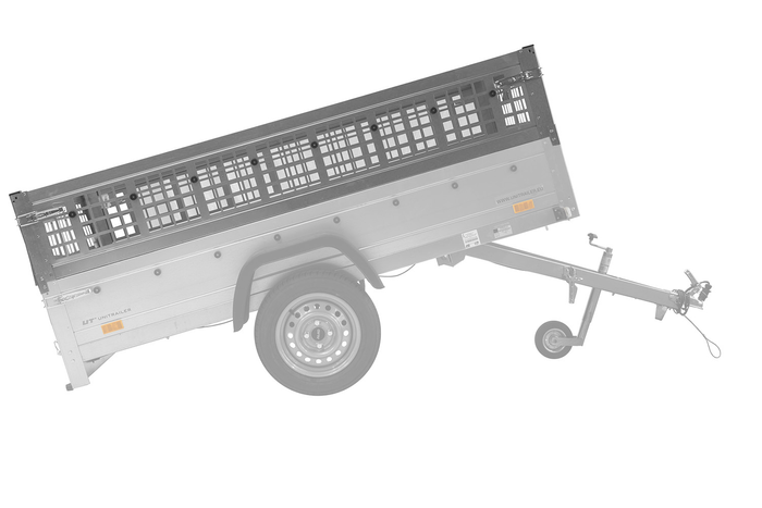 Hálós oldalak az UNITRAILER GARDEN TRAILER 230 KIPP pótkocsihoz