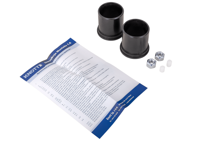 KNOTT 49,5 mm-es csúszó perselyek KF27 ráfutószerkezetekhez