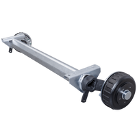 AL-KO EURO fékezett tengely pótkocsihoz/autószállítóhoz 1800kg 1350mm 1850mm 5x112