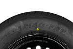 Megerősített pótkocsi kerék LINGLONG GUMIABRONCS 185/80 R14C 104/102N UNITRAILER FELNI fekete 5.5Jx14"H2 5x112 ET:30
