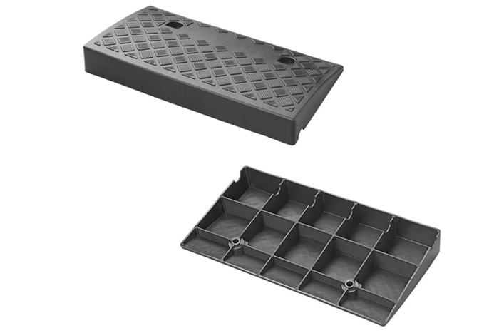 Két darabos ProPlus 361570 felhajtórámpa szett, gumi rámpák 7 cm, 3000 kg