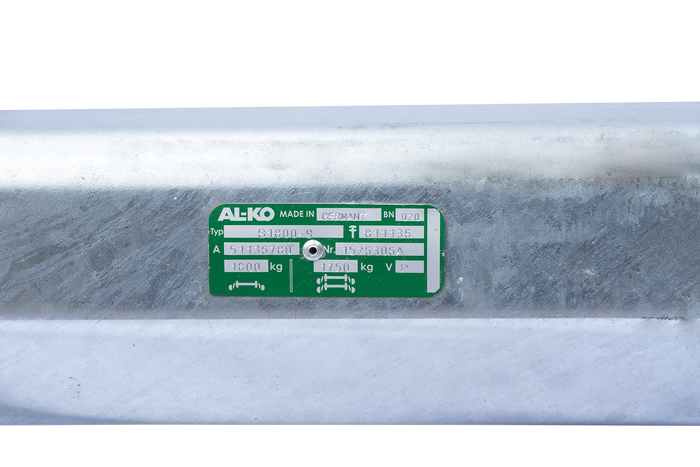 AL-KO EURO fékezett tengely pótkocsihoz/autószállítóhoz 1800kg 1450mm 1950mm 5x112