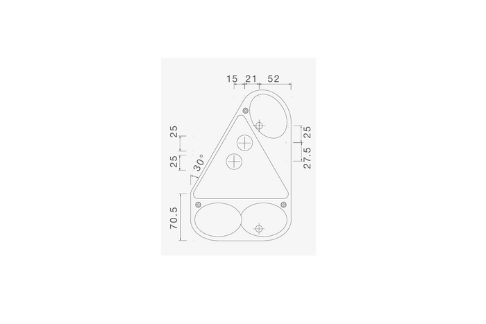 Hátsó lámpaburkolat ASPÖCK 18-8447-007 EARPOINT III bal