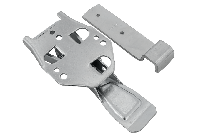 Oldalsó vonóhorog STEELPRESS ZB-04C+Z-01A rögzítővel a pótkocsi teljes oldalsó lezárásához