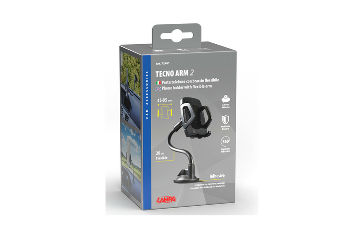 TECNO ARM 2 LAMP telefontartó tapadókorongos rögzítéssel