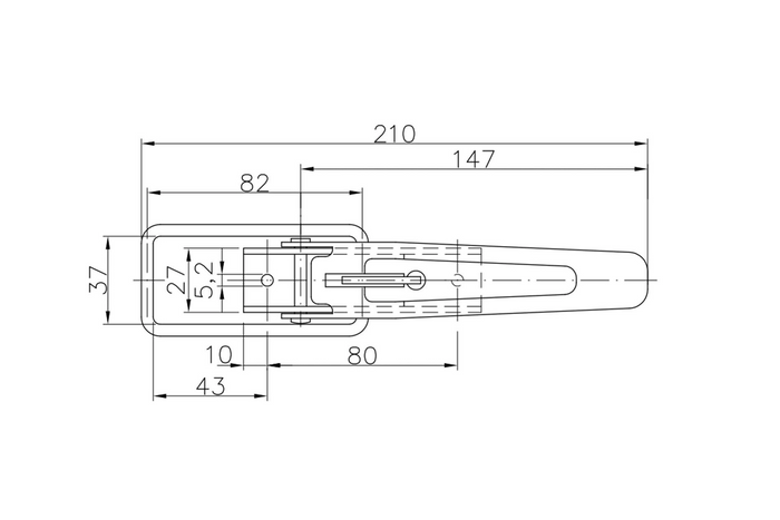 WINTERHOFF BV 10-1 pótkocsi oldalhorog