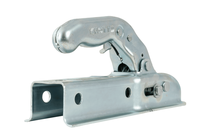 KNOTT K7.5-G gömbfejű vonóhorog 750 kg-os pótkocsihoz, 45 mm-es négyzet alakú vonórúddal