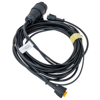 MANTES elektromos szerelés, utánfutó kábelköteg, 4,5 m, 13 tűs csatlakozó, 2x5 tűs bajonettzár