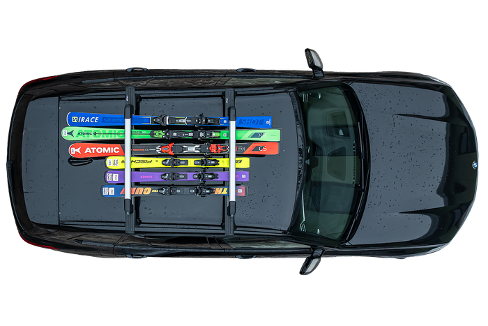 Inter Pack Frostline 6 - kihúzható alumínium síléctartó 6 pár síléchez vagy 4 snowboardhoz
