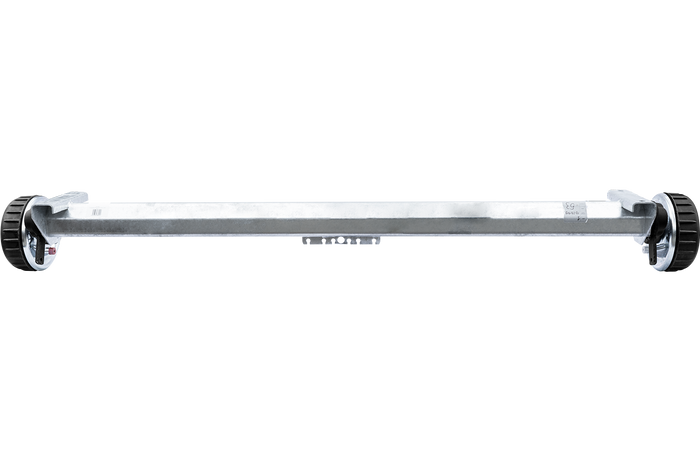 AL-KO EURO fékezett tengely pótkocsihoz/autószállítóhoz 1800kg 1800mm 2300mm 5x112