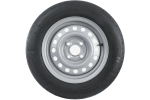 Két pótkocsihoz való kerék szett UNITRAILER / TEMARED / BRENDERUP / STEMA / BÖCKMANN KENDA GUMIABRONCS 145/80 R13 78N STARCO FELNI 4Jx13"H2 4x100 ET:30