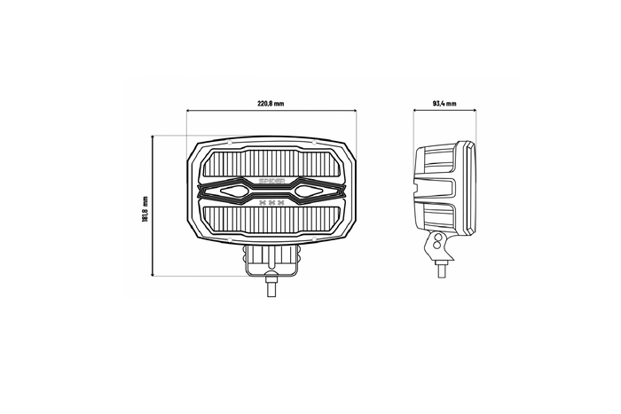 LED munkalámpa reflektor KAMAR X-SPIDER NINJA L3443 80xLED 80W
