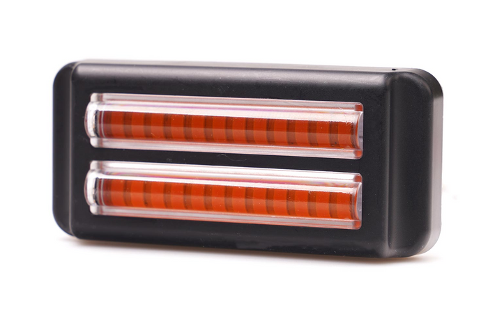 Figyelmeztető lámpa WAŚ 2469 W284 LED villogó lámpa narancssárga MASTER/SLAVE