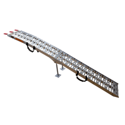 UNITRAILER ALR003 összecsukható rámpa alumínium pótkocsihoz 221cm 340kg hevederrel és tartóval