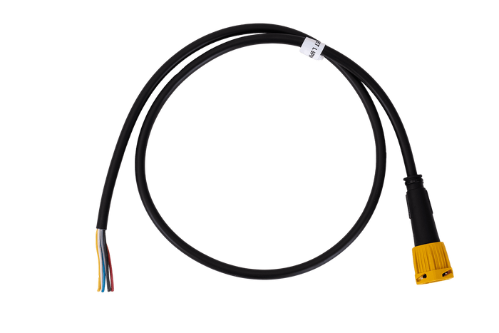 FRISTOM 6 tűs bal oldali bajonettzáras pótkocsihoz, sárga, 1 m kábellel