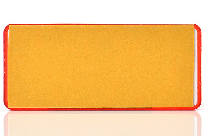 Téglalap alakú öntapadós reflektor RED WAŚ 96x42mm fényvisszaverő