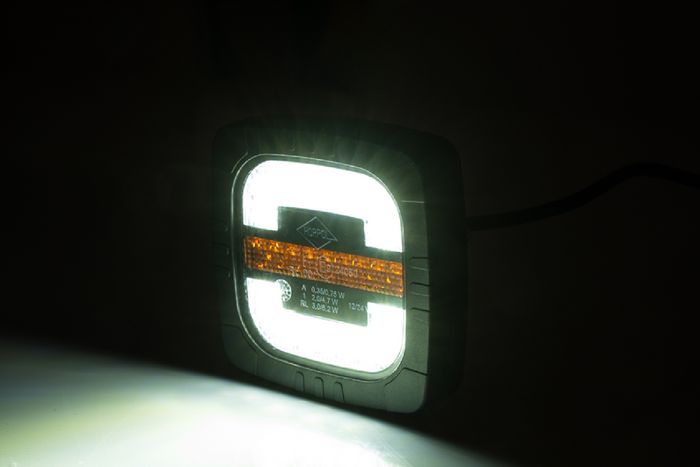 HORPOL ROCA LZD 2805 LED elülső lámpa 3 funkció univerzális tartóval