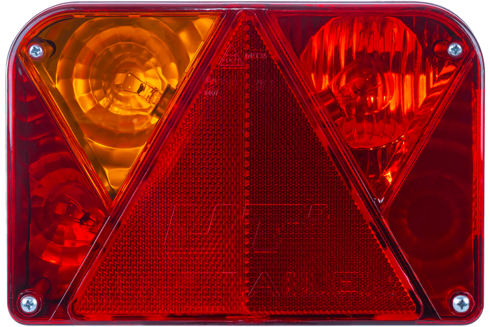 Lámpakészlet: DOBPLAST DPT35 hátsó lámpák + ASPÖCK FLEXIPOINT I oldalsó helyzetjelző lámpák + MANTES 5,2 m-es 13 tűs kábelköteg