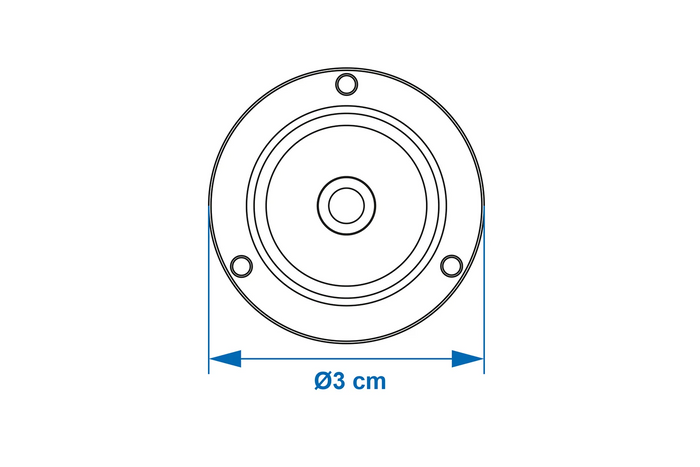 ProPlus 341217 kerek vízmérték, átmérője 3 cm