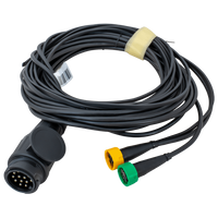 MANTES elektromos szerelés, utánfutó kábelköteg, 5,2 m, 13 tűs csatlakozó, 2x5 tűs bajonettzár