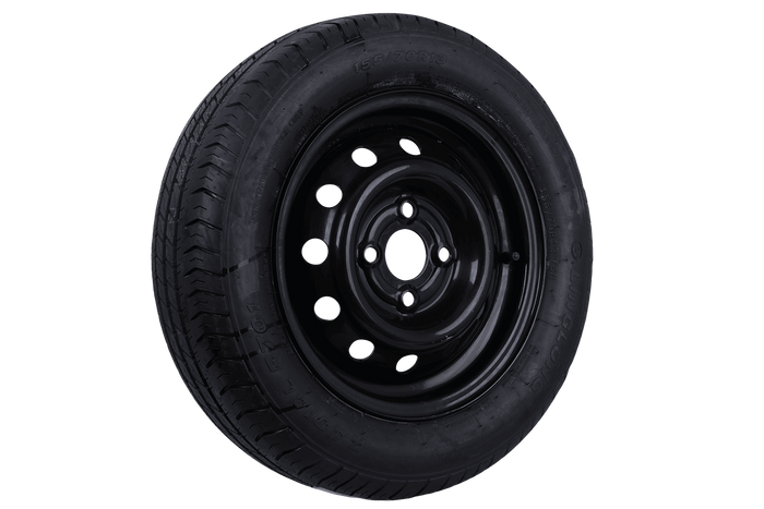 OUTLET Koło do przyczepki OPONA LINGLONG 155/70 R13 75N FELGA UNITRAILER czarna 4Jx13" 4x100 ET:30