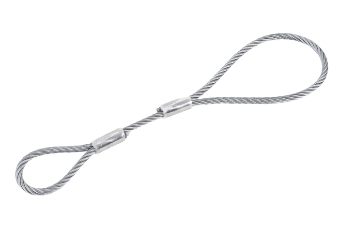 EFMETAL biztonsági kábel fékezetlen utánfutókhoz 250 mm 250 kg