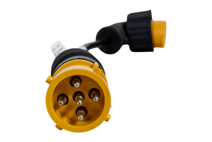 Bajonett adapter 5 tűs / derékszögű csatlakozó ASS2 7 tűs ASPÖCK balos adapter