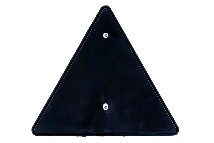 DOBPLAST DPT35 piros figyelmeztető háromszög fényvisszaverő 148 mm