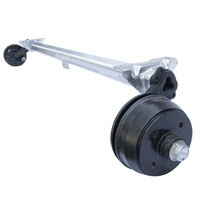 AL-KO COMPACT fékező tengely pótkocsihoz/szállítóhoz 750kg 1400mm 1840mm 4x100