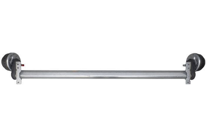 AL-KO COMPACT fékező tengely pótkocsihoz/szállítóhoz 1350kg 1900mm 2350mm 5x112