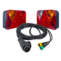 DOBPLAST DPT35 hátsó lámpák + MANTES 4m 13 tűs kábelköteg