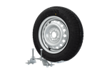 Pótkerék utánfutóhoz konzollal GUMIABRONCS WANDA 155/70 R13 79N FELNI PÓTKOCSIPŐ 4Jx13"H2 4x100 ET:30