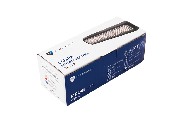 TT Technology TT.173-6 narancssárga villogó LED-es figyelmeztető lámpa