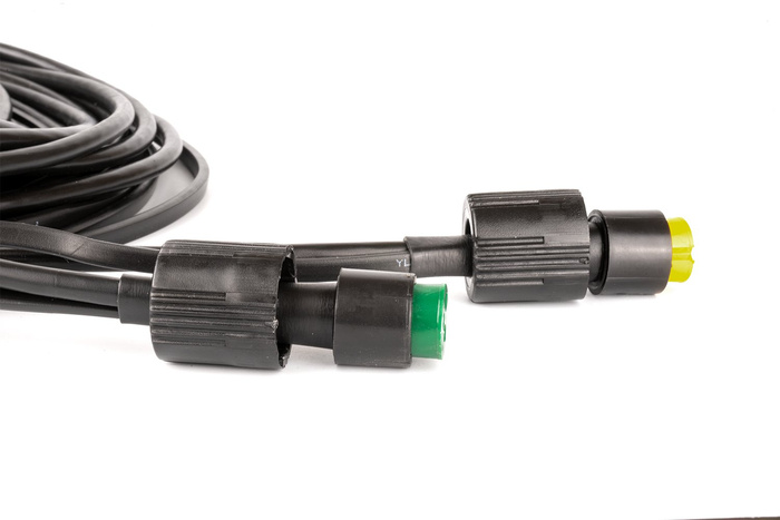 MANTES elektromos szerelés, utánfutó kábelköteg, 5,5 m, 13 tűs csatlakozó, 2x 5 tűs bajonettzár