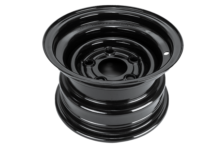 Acélfelni UNITRAILER pótkocsihoz, fekete, 6Jx10"H2, 5x112 ET:-4