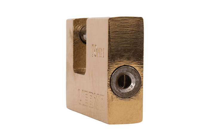 70 mm-es HERMON sárgaréz lakat, fülátmérő 10 mm