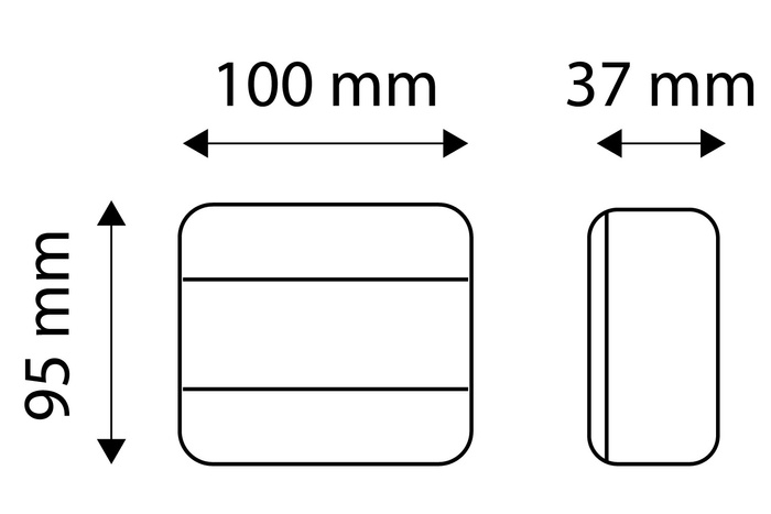 TT Technology TT.12007 LED hátsó lámpák 4 funkciós bal + jobb, mágneses