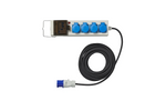 CEE kemping hosszabbító kábel elosztóval ProPlus 373583DE 10m kábel, 3x Schuko aljzat, 2xUSB
