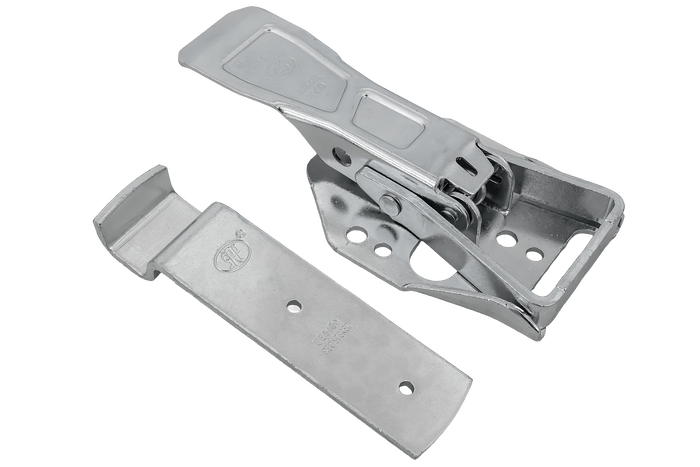 Oldalsó vonóhorog STEELPRESS ZB-04C+Z-01A rögzítővel a pótkocsi teljes oldalsó lezárásához