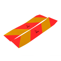 Matricák, fényvisszaverő matricák, rövid HERMON, nehézgépjármű-jelölő táblák, 565x132mm, bal+jobb