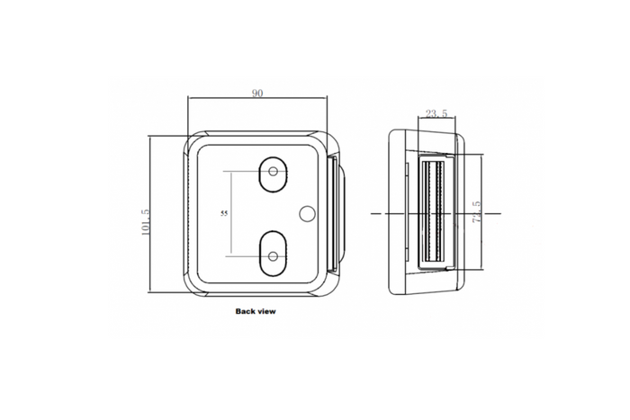 KAMAR L1070-C hátsó lámpa 3 funkciós univerzális