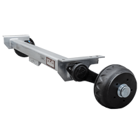 KNOTT VGB13 fékezett tengely pótkocsihoz/szállítóhoz 1350kg 1200mm 1570mm 5x112