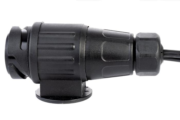 MANTES elektromos szerelés, utánfutó kábelköteg, 4m, 13 tűs csatlakozó, 2x5 tűs bajonettzár