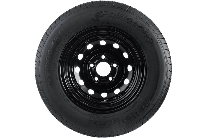 Megerősített pótkocsi kerék LINGLONG GUMIABRONCS 165/80 R13C 96/94N UNITRAILER FELNI fekete 4.5Jx13"H2 5x112 ET:30