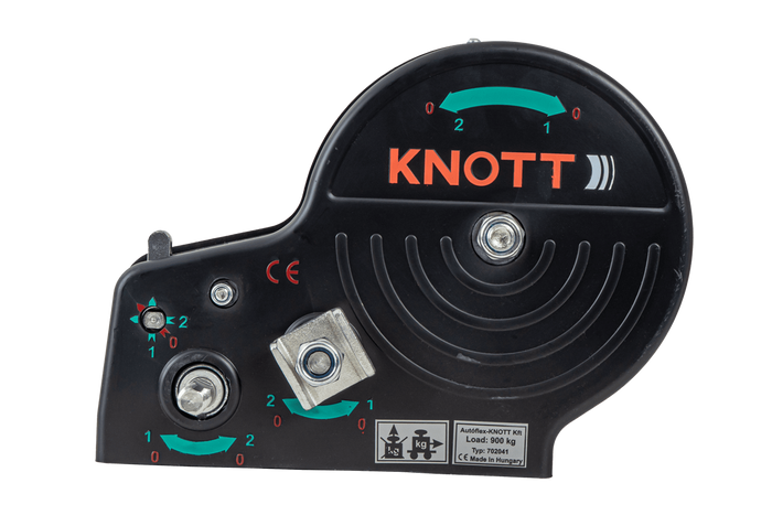 Kézi csörlő pótkocsihoz KNOTT 6X0017.311 900kg hevederrel
