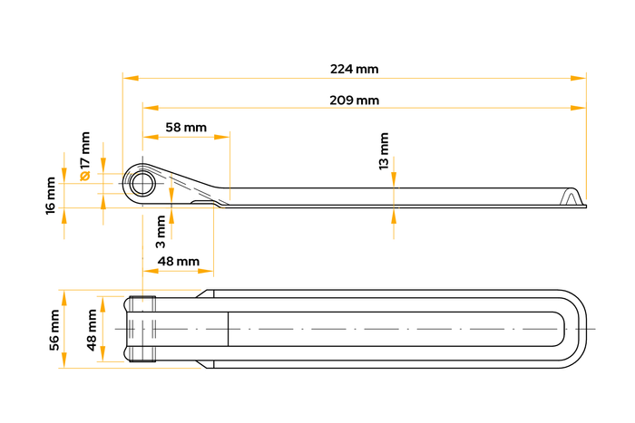 WINTERHOFF BSCH 10-17-220 pótkocsi oldali zsanér pótkocsi oldali felszereléshez